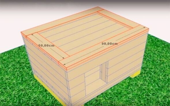 Домик для собаки своими руками: инструкция по изготовлению из досок, поддонов и картона